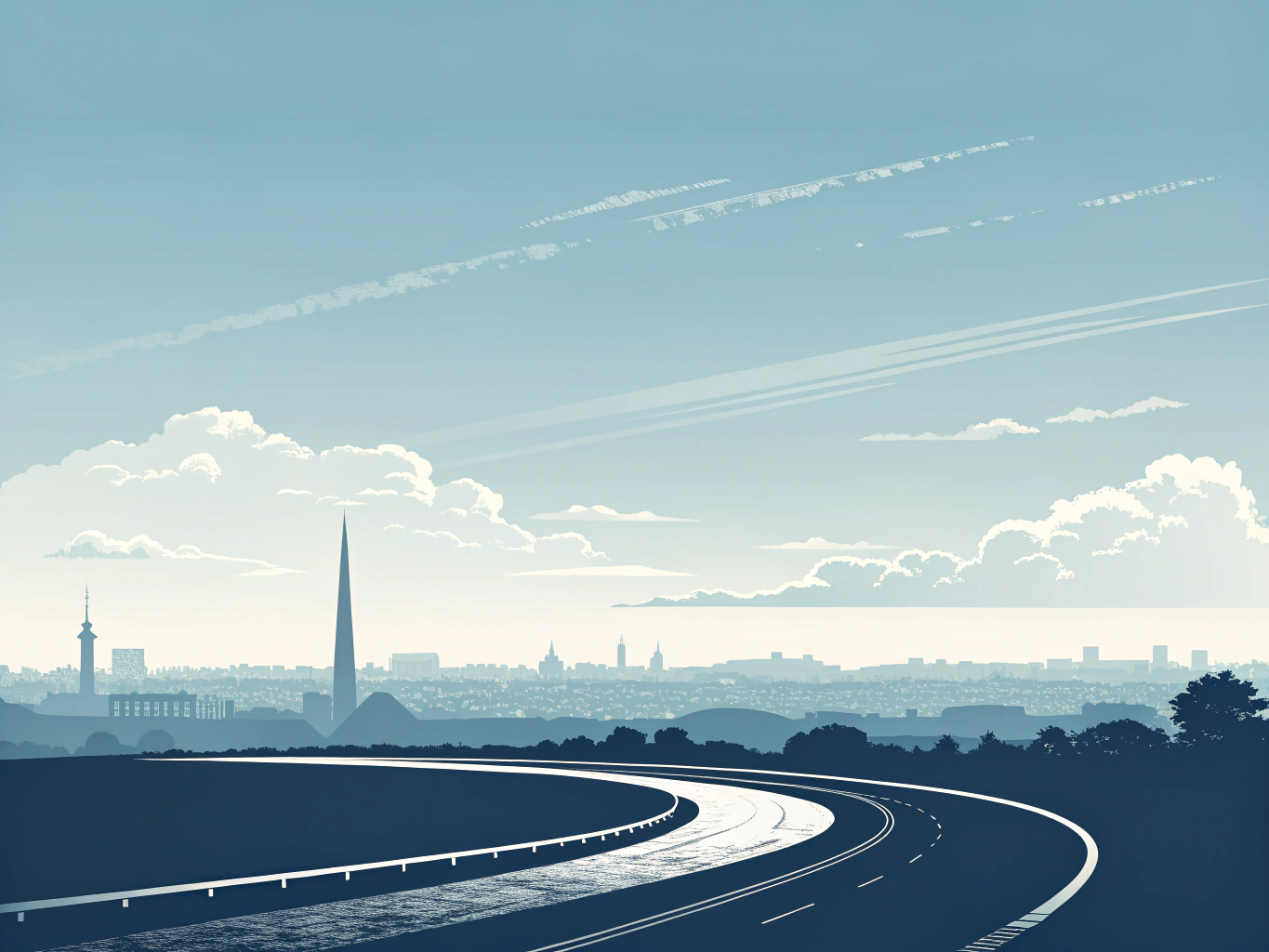 Dublin M50 motorway with traffic